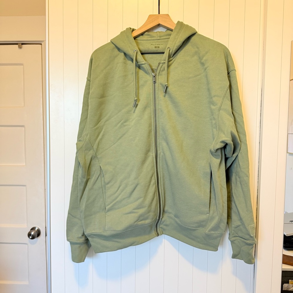 JWA X Uniqlo Men's Green Hoodie Sweater